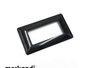 Placa de tecnopolímero 4P negra compatible con Matix