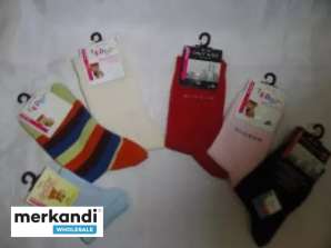 Children's socks in different designs as a mix