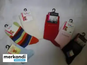 Children's socks in different designs as a mix