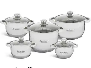 EB -4009 Edënbërg Classic Line - Stainless Steel Luxury Cookware Set 10-piece