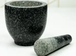 Kraftig granitmortel och mortelstöt KH1680 för professionella kök