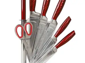 EB-973 Edënbërg Red Line - Knife Set with Luxury Knife Holder