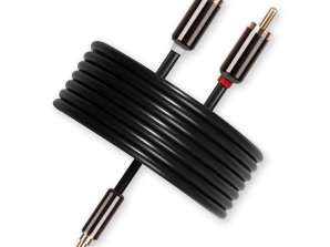 Audio kabel 2xRCA / 3,5mm minijack - J2R-15