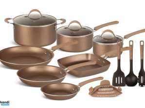 EB-5654 20-Piece Luxury Forged Aluminum Cookware Set - Incl. Bakeware