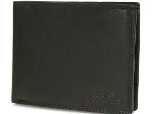 Pánska kožená peňaženka hnedý nubuk horizontálna koža Beltimore R85