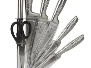 EB-972 hopealinja - veitsisarja ylellisellä veitsenpidikkeellä - 8 osaa