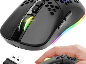 Mouse da gioco wireless PRECISION RGB 7 pulsanti + modalità BLUETOOTH
