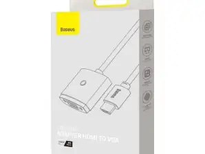 Baseus Video Tool Lite Series Plug HDMI vers VGA Adaptateur Noir (WKQX0100