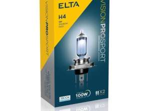 Elta VisionPro | polttimon | 12V 100 / 80W P43T H4 | urheilu 3800K | 2 kpl pakkaus