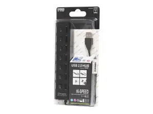 ADAPTER 7-POORTS HUB USB 2.0 USB HUB VERLENGSNOER SKU:405-A stock PL