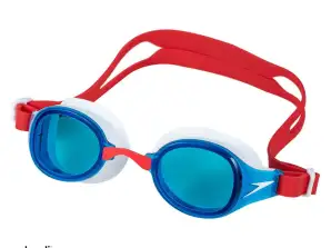 SPEEDO SWIMMING GOGGLES HYDROPURE JR WHITE BLUE RED 8-126723083