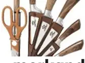 Sada kuchyňských nožů z nerezové oceli Light Wood Edition - 6 kusů