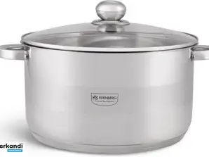 EB-3002 Cooking Pot with Lid - Stainless Steel - Ø 14 cm - For All Heat Sources