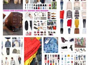 Contêiner de exportação de roupas e calçados Dubai