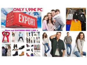 Grade A Export Clothing and Footwear - Wholesale Prices for Mixed Stock 15000 Pieces