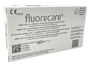 Fluorecare 4in1 Комбиниран бърз тест RSV / грип A + B / Covid тест