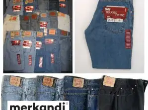 Levi's 500 toptan Erkek serisi kot pantolon çeşitleri IRR 24 adet.