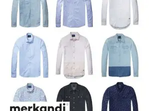 Scotch & Soda Men's Long Sleeve Button-Front Shirts Mix - 30 Piece Wholesale Lot