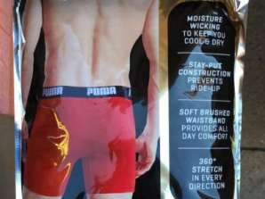 Puma Bulk Men's Underwear Sortimento - 108 Peças Variedade Tamanhos de Embalagem S, L, XL