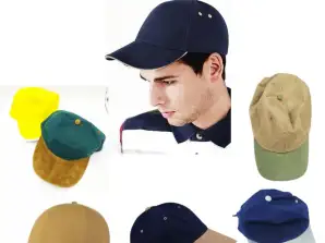 Sortiment sportovních čepic Mnoho různých modelů, barev a vzorů