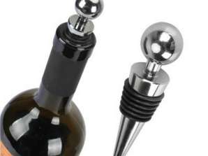 Wine Alcohol Bottle Cap for Bottles - Stainless Steel Silicone Stopper