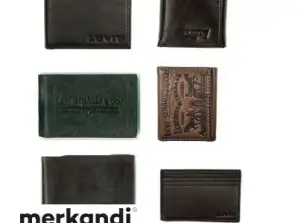 Levi's cüzdanları toptan ürün çeşitliliği 18 adet.