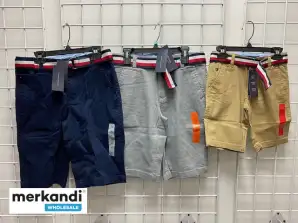 Tommy Hilfiger Jungen 8-20 Shorts mit Gürtel Großhandel - 48 Stück -Gemischte Größen