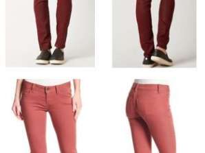 Bulk Miss Me Skinny Jeans for kvinner - Deep Red & Dusty Rose, størrelse 24-30, pakke med 24