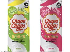 Chupa Chups 250ml Soda, Limonada, Bebida - Escolha Entre 3 Sabores Diferentes