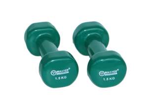 Vinyl dumbbells MASTER 2 x 1.5 kg