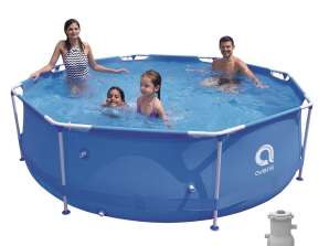 Swimming pool Sirocco Blue 300 x 76 cm set with Cartidge filtration