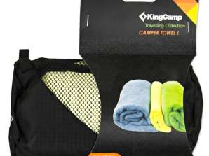 Quick drying towel KING CAMP Camper 60x120 cm yellow
