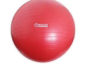 Gimnasztikai labda MASTER Super Ball 75 cm - piros