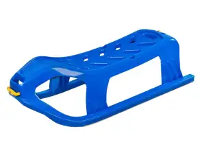 Snow Star plastic sled   blue