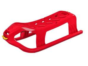 Snow Star plastic sled   red