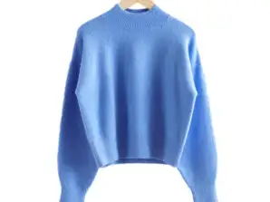 Брендові жіночі светри оптом - затишні трикотажні вироби з імітацією горловини від бренду Stories