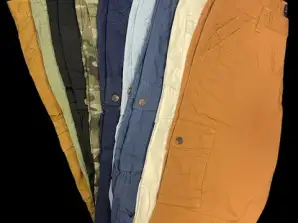 Pánske trojštvrťové nákladné šortky nohavice 100% bavlna štýlové všestranné
