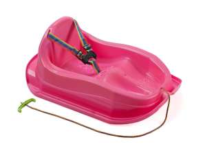 Plastic sledge Baby Mini   pink