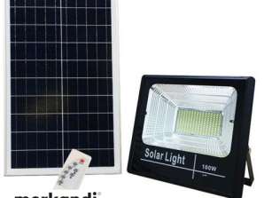Dimmable LED headlight kit 100W 6500K IP67 with solar panel and telecom
