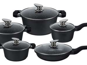 EB-5650 10-piece Luxury Pan Set of Forged Aluminum 28 PIECES