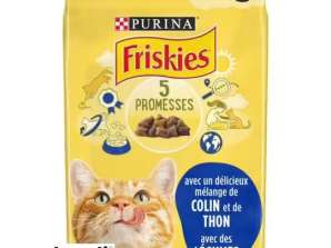 Friskies hake/tuna/legume cat kibble 4kg
