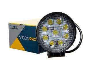 Elta VisionPro | strobe blinkende | 6 lysdioder | 5W / 30W | 9-30V | gul