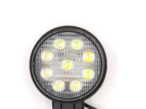 Vente en gros de lumières de travail LED 9 LED | 27W | 10-30V | Rond