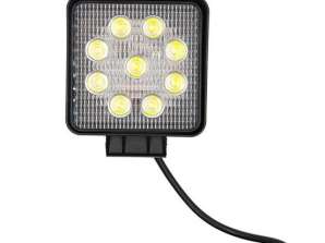 Pracovní světlomet 9 LED | 174 | 10-30V | Krychle