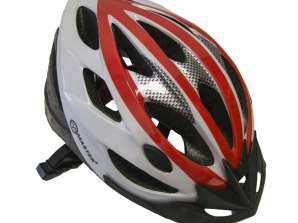 Fietshelm MASTER Force - rood-wit