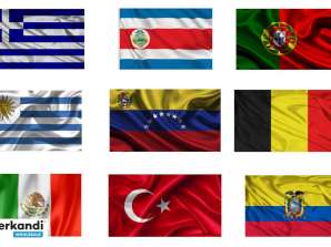 Комплект 10 разнообразни знамена - Национални / Военни / Военноморски сили / Сигнализация