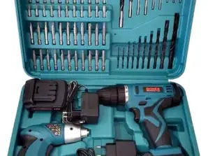 Boxer Professional Cordless Drill Set - Taladro inalámbrico + destornillador, 650pcs, MOQ - 20pcs,