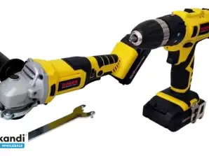 SR-037 Boxer S-Series - Tool Set - Drill + Angle Grinder - Incl.