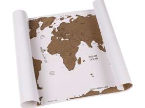 World Map Scratch Poster, 42 x 30 cm