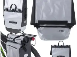 L BRNO Torba rowerowa sakwa na bagażnik wodoodporna boczna torba na rower pojemna 23l